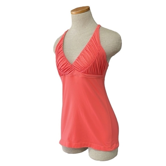 Lululemon Tank Top Women's 6 Orange Sleeveless V-Neck Athletic Shirt - Picture 3 of 14